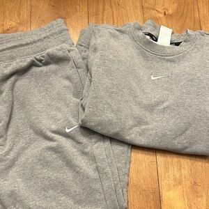 Nike Gray Sweatpants and Top Set